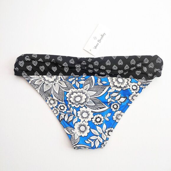 Vera Bradley Bikini Bottom Womens Lotus Leaf Piper Floral Damask Beach Summer - Picture 4 of 6